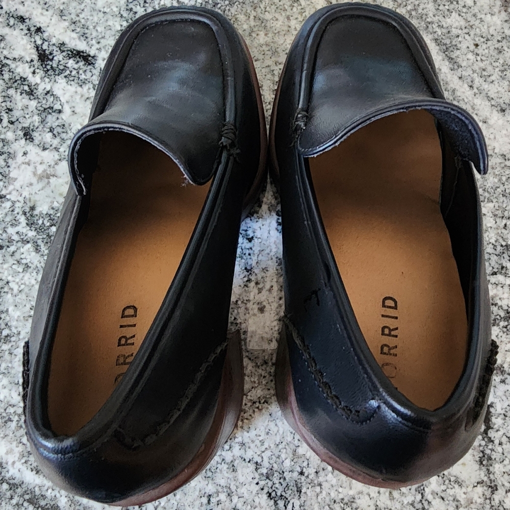 Dress tall 9 wide Torrid Loafers, black